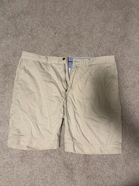 Polo by Ralph Lauren Men's Beige Flat-Front Shorts